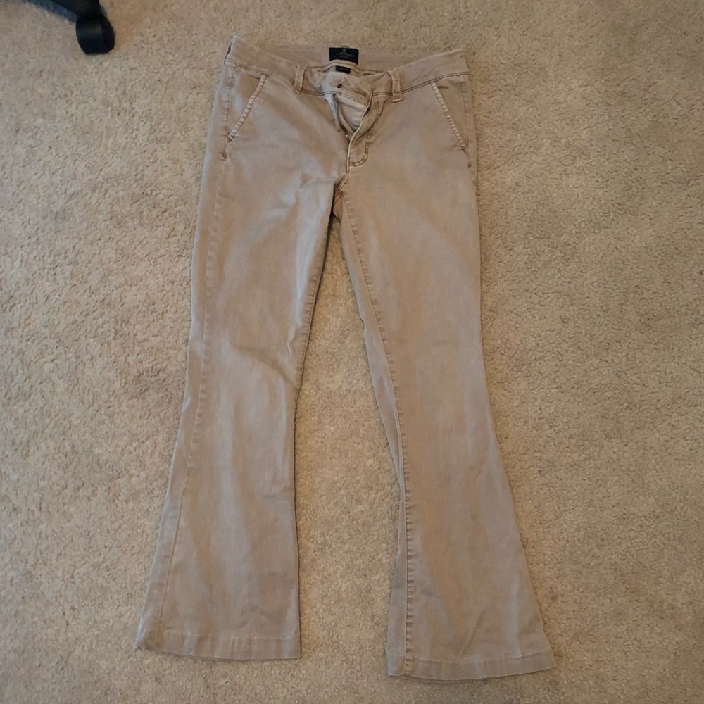 American Eagle Artist Boho Khaki Pants